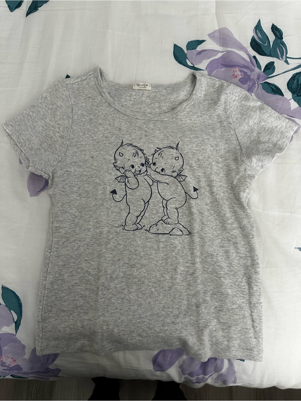 Brandy Melville Gray Heather Tee